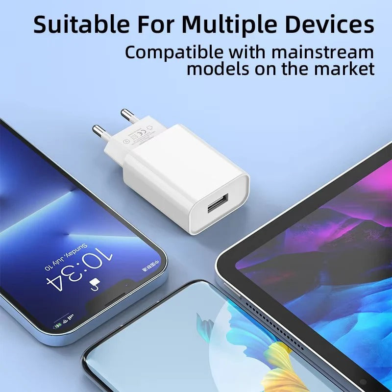Kompakter USB-Wandladegerät mit 10W und 5V 2A