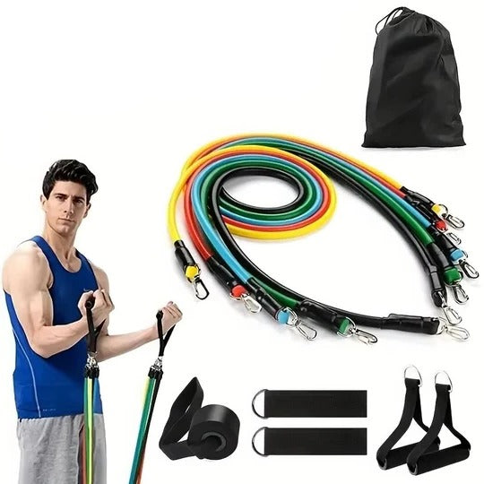 11-teiliges Widerstandsband-Set für effektives Training zu Hause
