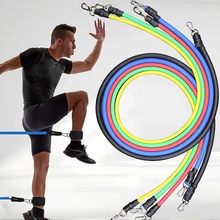 11-teiliges Widerstandsband-Set für effektives Training zu Hause