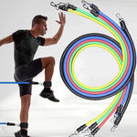 11-teiliges Widerstandsband-Set für effektives Training zu Hause