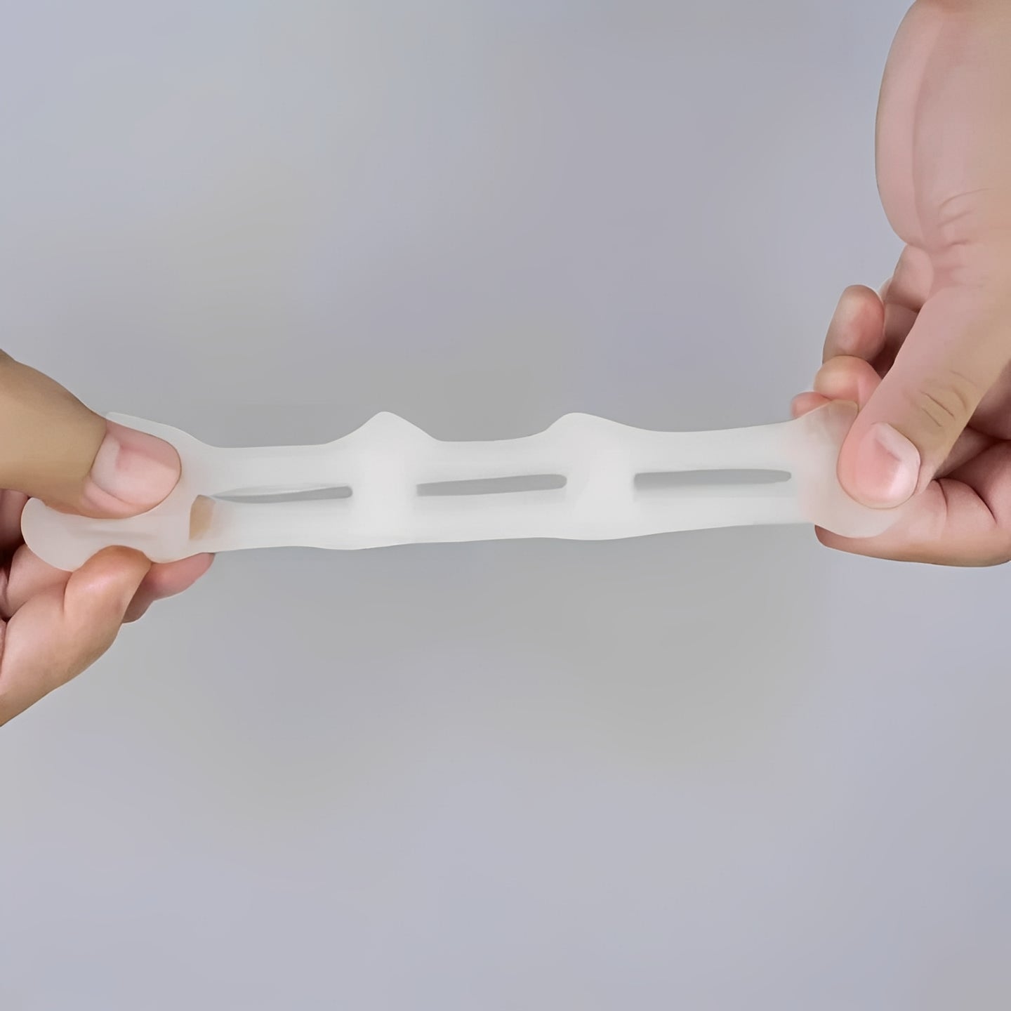 Korrekturspange für Hammerzehen mit Silikonzehenseparator