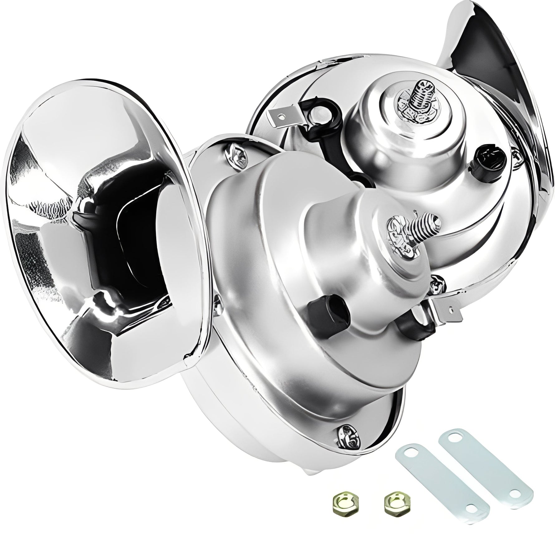 Kraftvoller Fahrzeughorn mit integriertem Kompressor