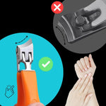 Praktischer Nagelknipser mit Breitem Kiefer und Abgerundeter Klinge