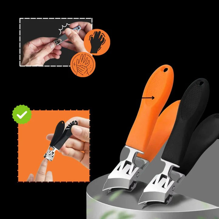 Praktischer Nagelknipser mit Breitem Kiefer und Abgerundeter Klinge