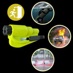 Praktisches 2-in-1 Sicherheitswerkzeug für Autos mit Glasbrecher