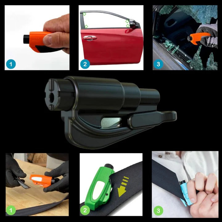 Kompakter Sicherheitshelfer für Ihr Auto mit 2 Funktionen