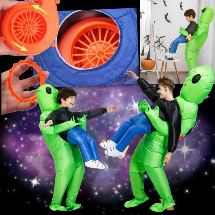 Lustiges Luftiges Alien-Kostüm mit Illusionseffekt
