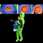 Lustiges Aufblasbares Alien-Kostüm mit Illusionseffekt