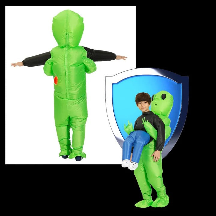 Lustiges Aufblasbares Alien-Kostüm mit Illusionseffekt