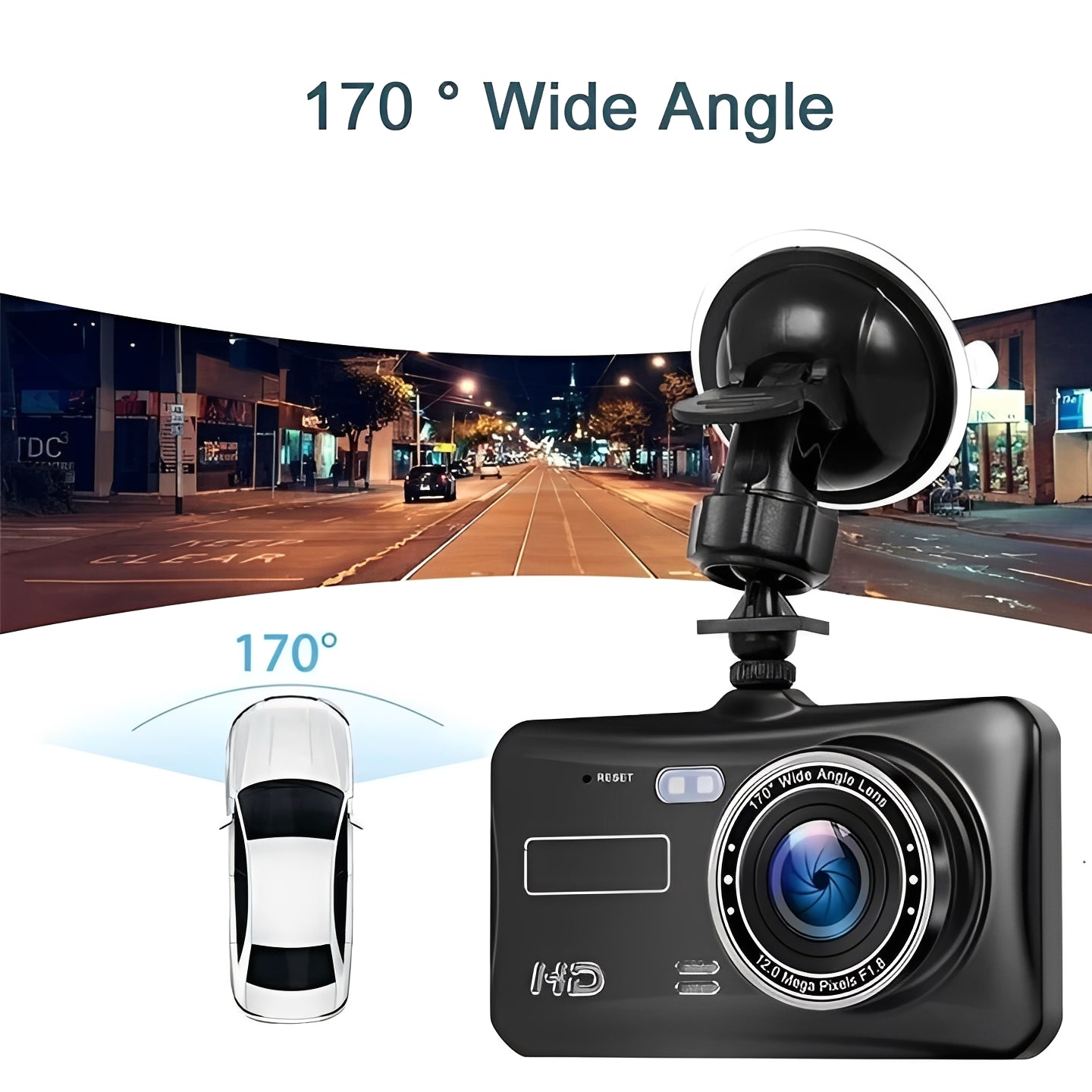 Doppelte Fahrzeugkamera mit 1080P Aufzeichnung
