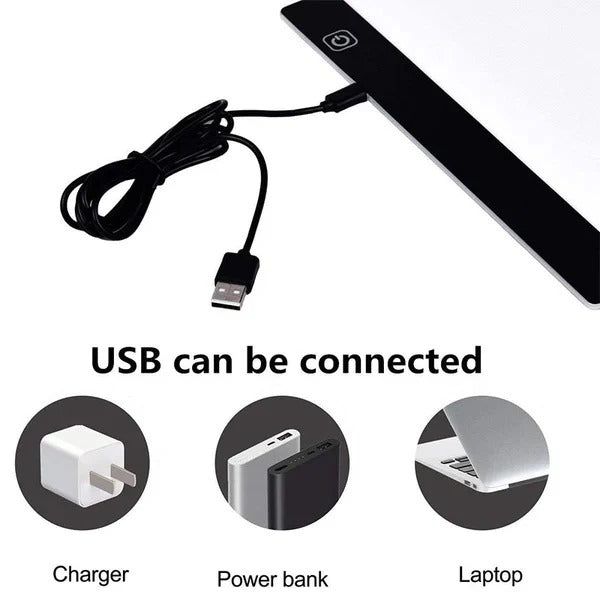 Elegante A4 LED Zeichentafel mit Hintergrundbeleuchtung