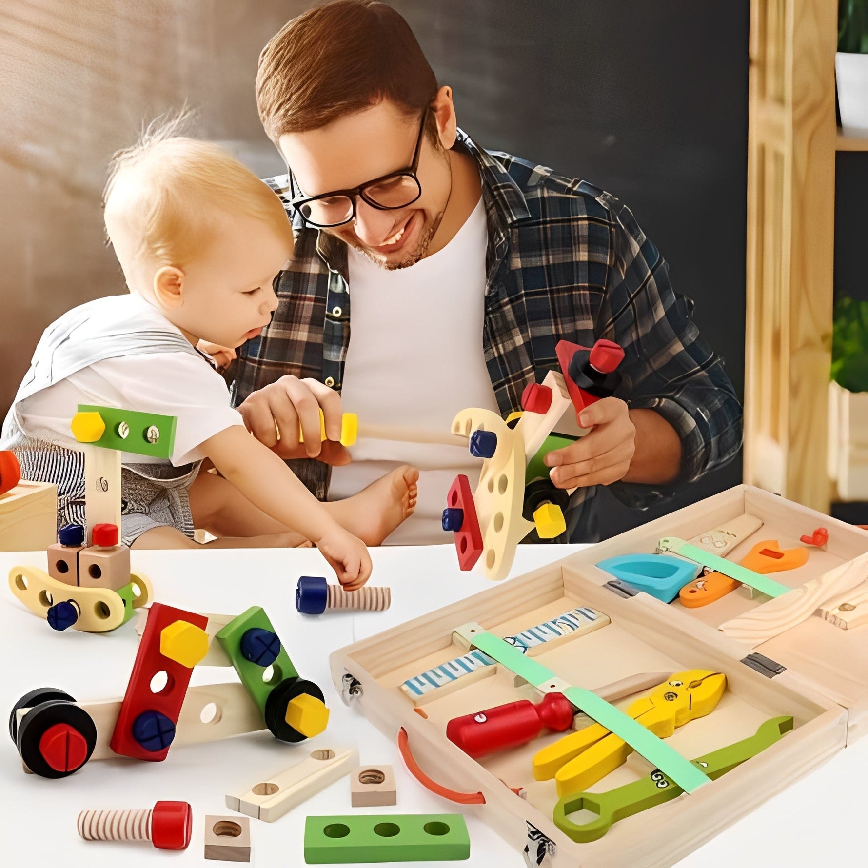 Spielerisches Werkzeugset für junge Entdecker mit Aufbewahrungsbox