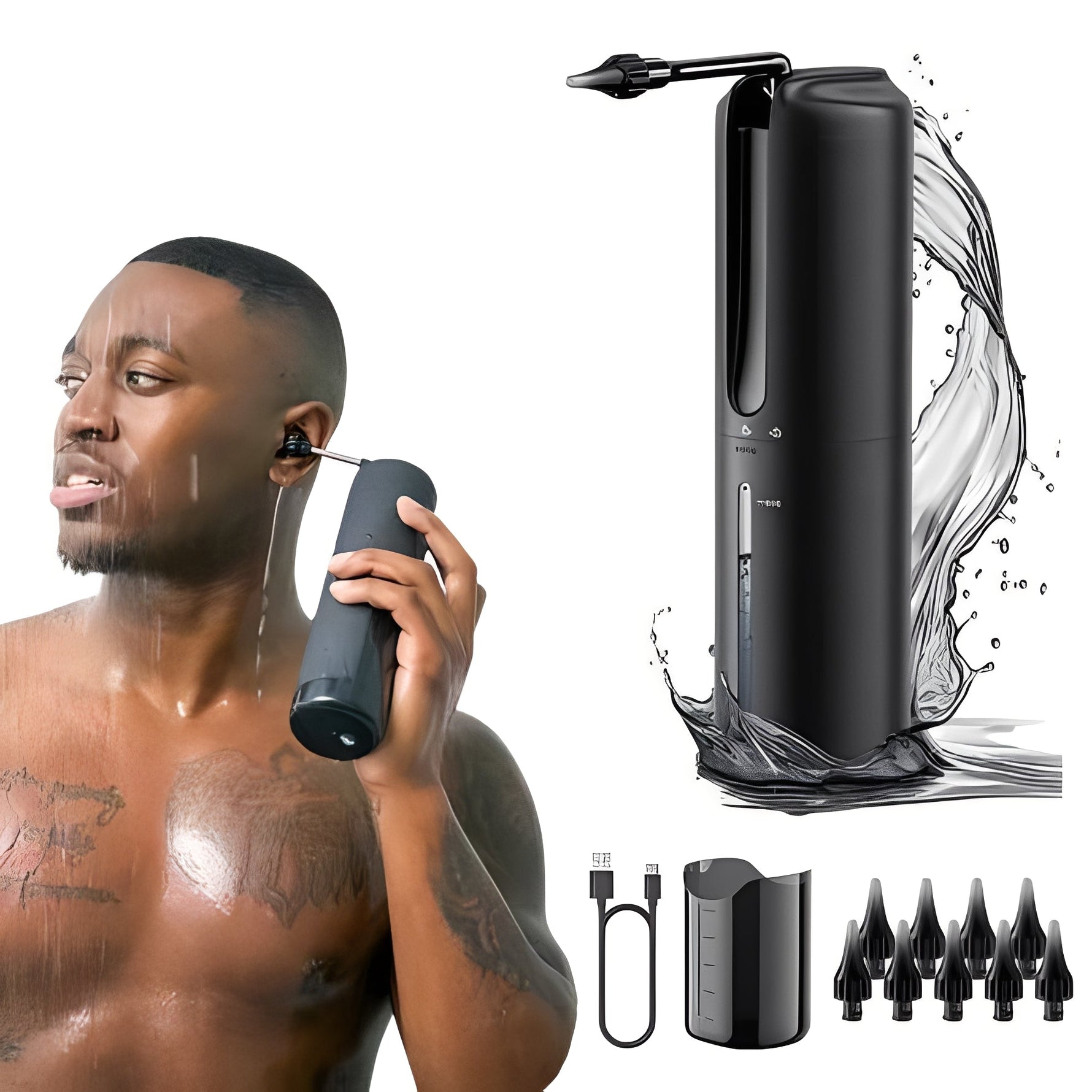 Wasserbasiertes, USB-aufladbares Ohrspülgerät