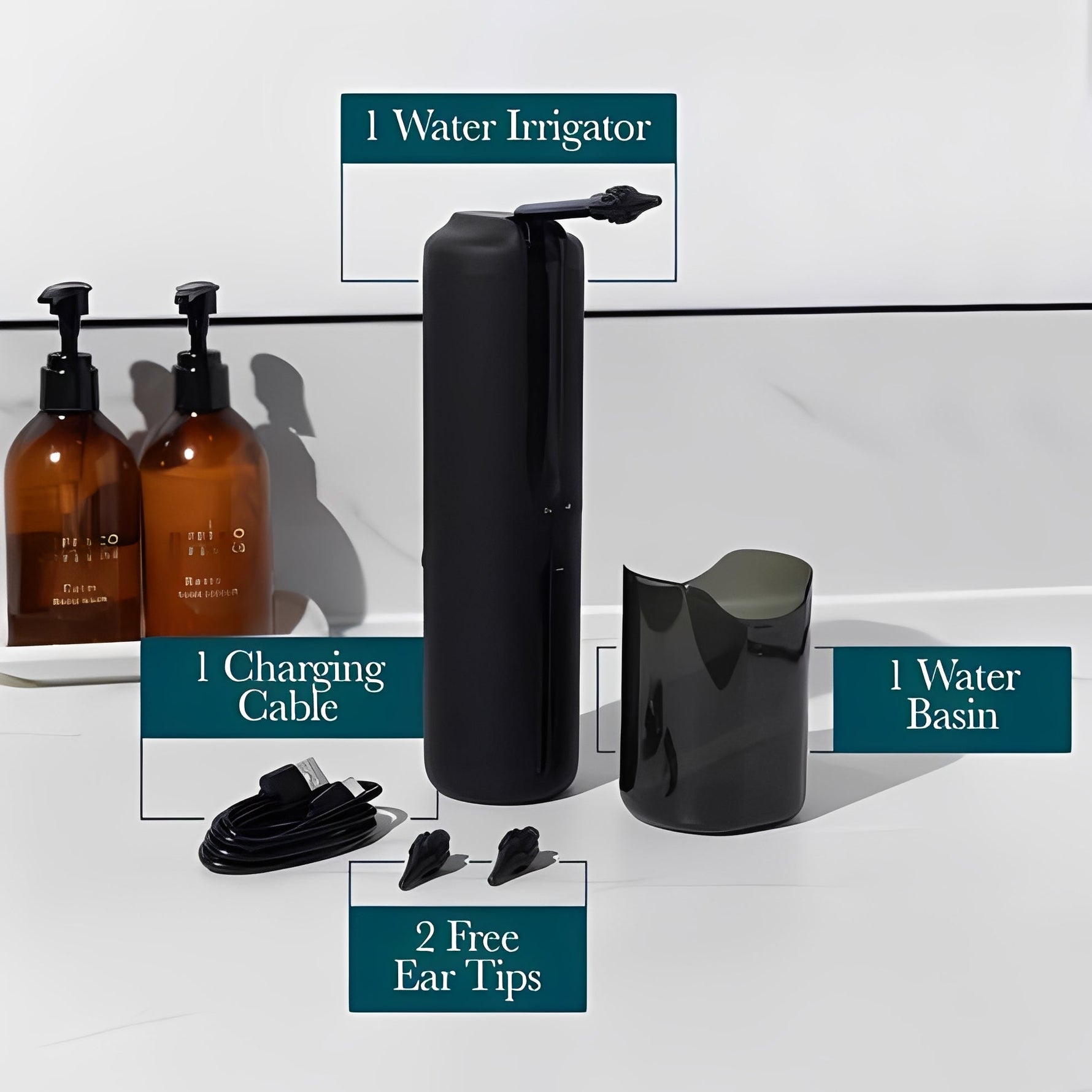 Wasserbasiertes, USB-aufladbares Ohrspülgerät