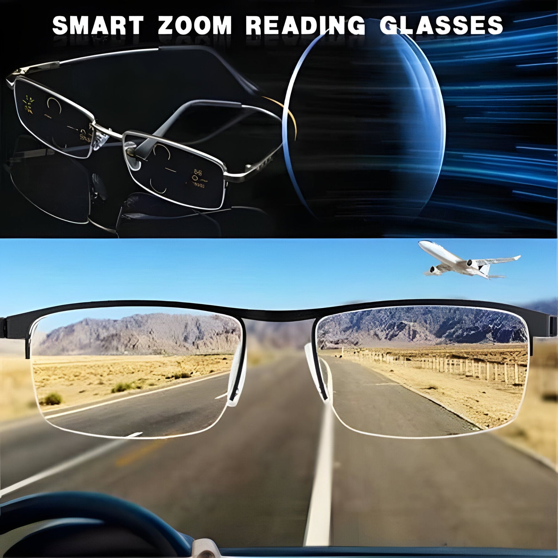 Intelligente Brille mit Anpassungsfähigen Gläsern