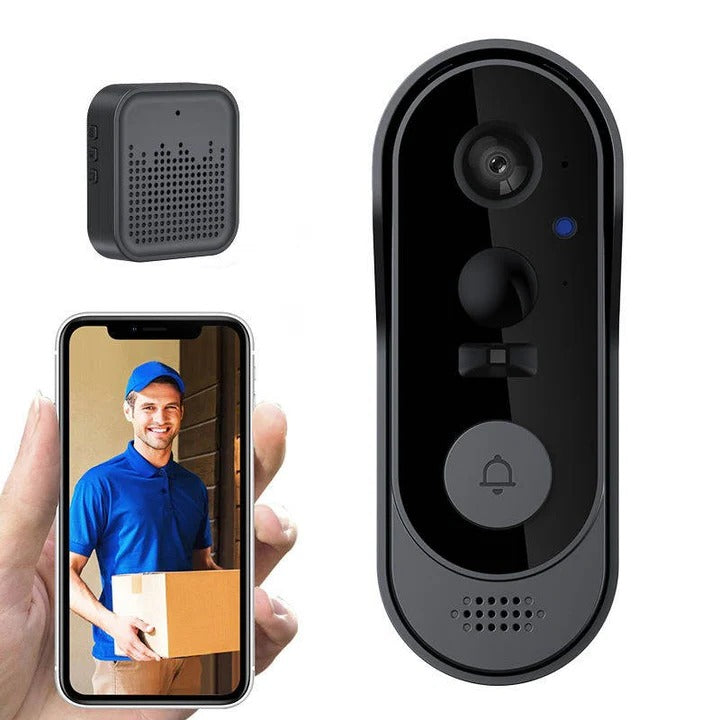 Kabellose Video-Türklingel mit lokalem Speicher und App-Zugriff