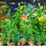 Dekorative Kunstpflanzen für Aquarien, 10 Stück