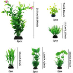 Dekorative Kunstpflanzen für Aquarien, 10 Stück