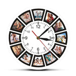 Personalisierbare Wanduhr mit Platz für Ihre Erinnerungen