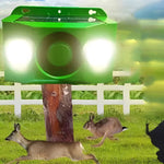 Solarbetriebenes Tierabwehrsystem mit Warnlicht