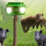 Solarbetriebener Tiervertreiber mit Warnlichtsystem