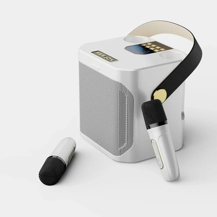 Tragbarer Bluetooth Karaoke-Lautsprecher mit Rundumklang