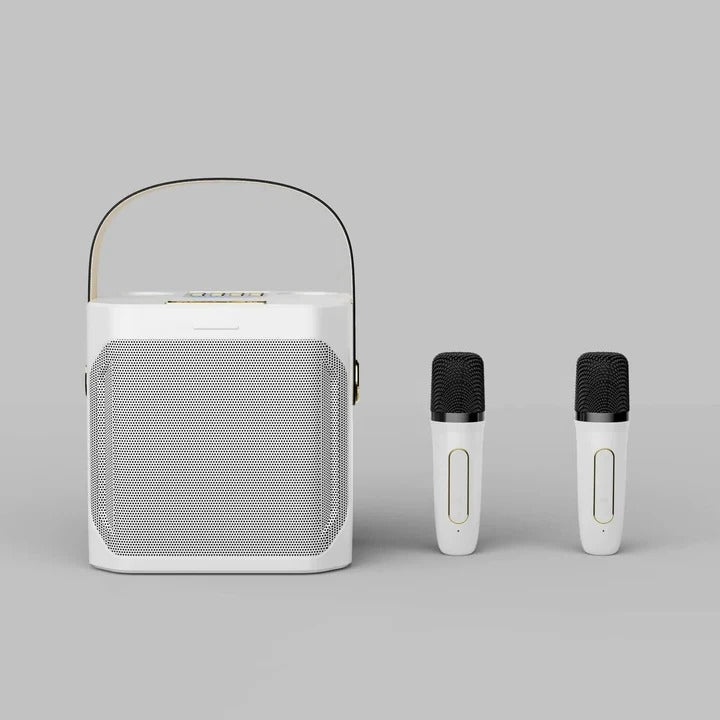 Tragbarer Bluetooth Karaoke-Lautsprecher mit Rundumklang