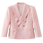 Eleganter Blazer mit V-Ausschnitt und Knopfleiste für Damen