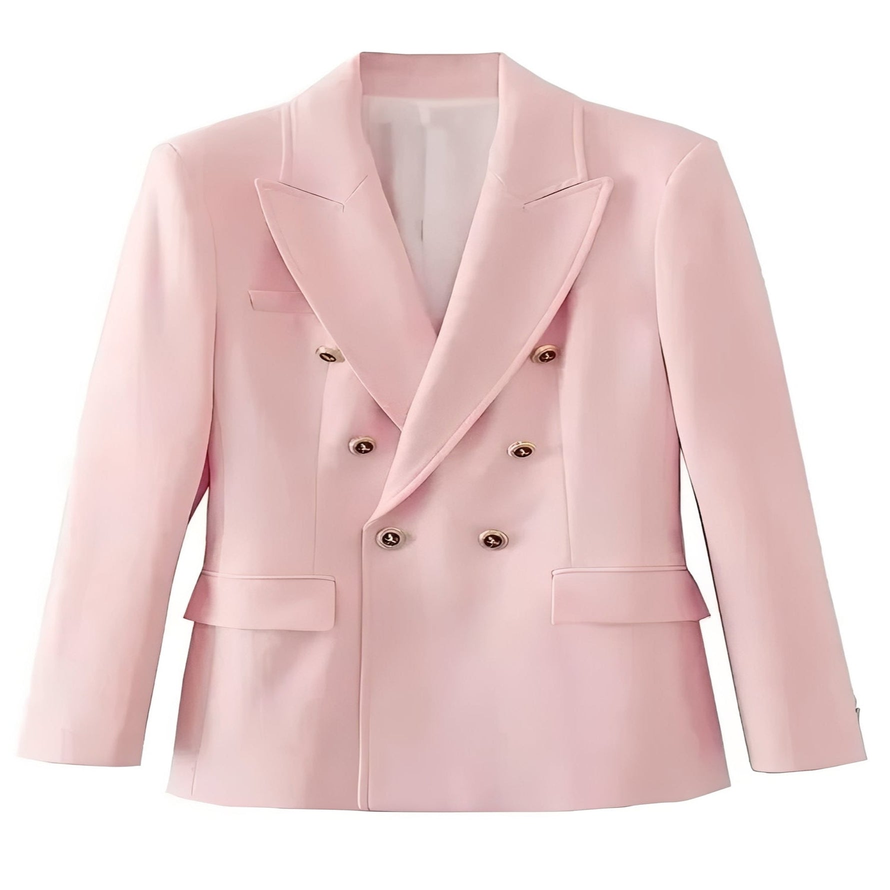 Eleganter Blazer mit V-Ausschnitt und Knopfleiste für Damen