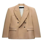 Eleganter Blazer mit V-Ausschnitt und Knopfleiste für Damen