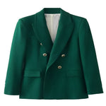 Eleganter Blazer mit V-Ausschnitt und Knopfleiste für Damen