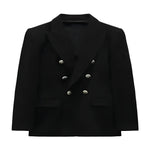 Eleganter Blazer mit V-Ausschnitt und Knopfleiste für Damen