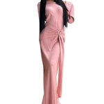 Elegante Abaya für Frauen mit langen Ärmeln und fließendem Schnitt