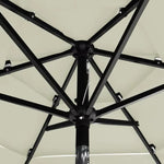 Dreischichtiger Sonnenschirm mit Kurbelfunktion und Aluminiumgestell