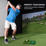 Golf Trainingsmatte mit Tee-Loch für drinnen und draußen