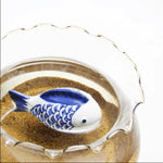 Eleganter Koi-Fisch aus Porzellan für Schreibtischdekoration