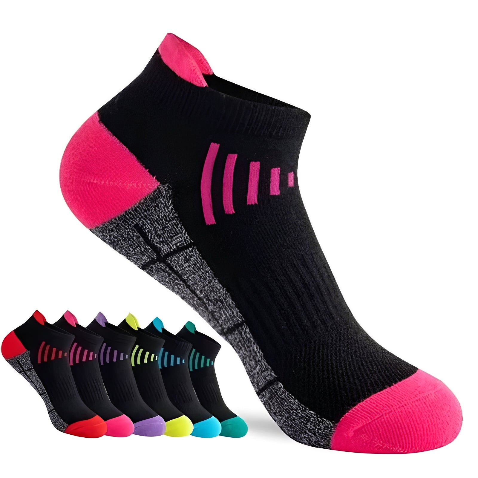 Atmungsaktive Sport-Socken im 6er-Set für trockene Füße