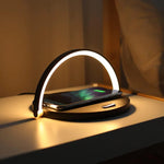 Moderne Tischlampe mit Drahtloser Ladefunktion für Smartphones