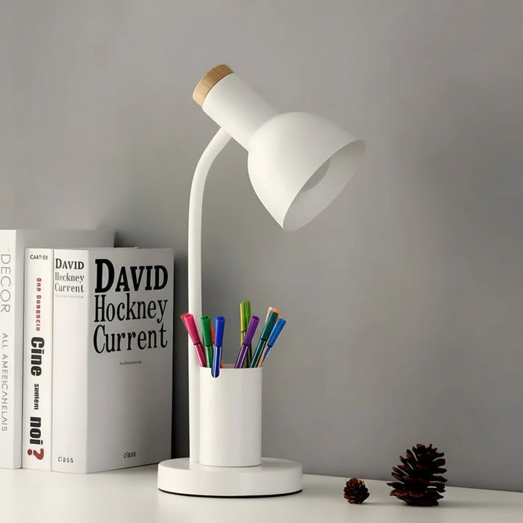 Moderne Schreibtischlampe mit Flexiblem Stifthalter