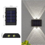 Solarbetriebene LED Außenwandlampe für effiziente Beleuchtung