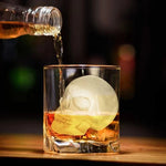 Flexibles Silikon-Eiswürfelform in Totenkopf-Design mit 10 Fächern