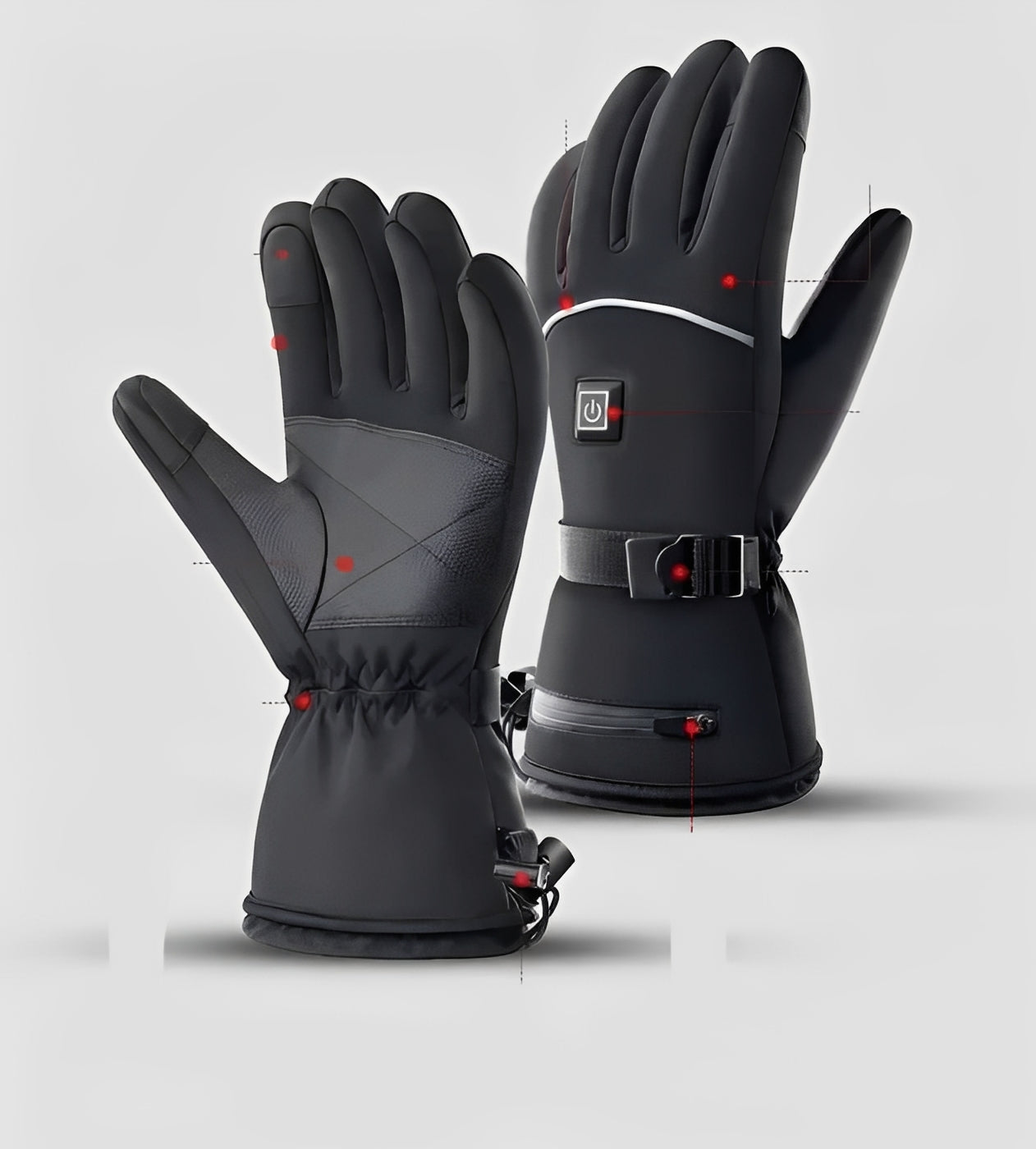 Elektrisch beheizbare Motorradhandschuhe für kalte Tage