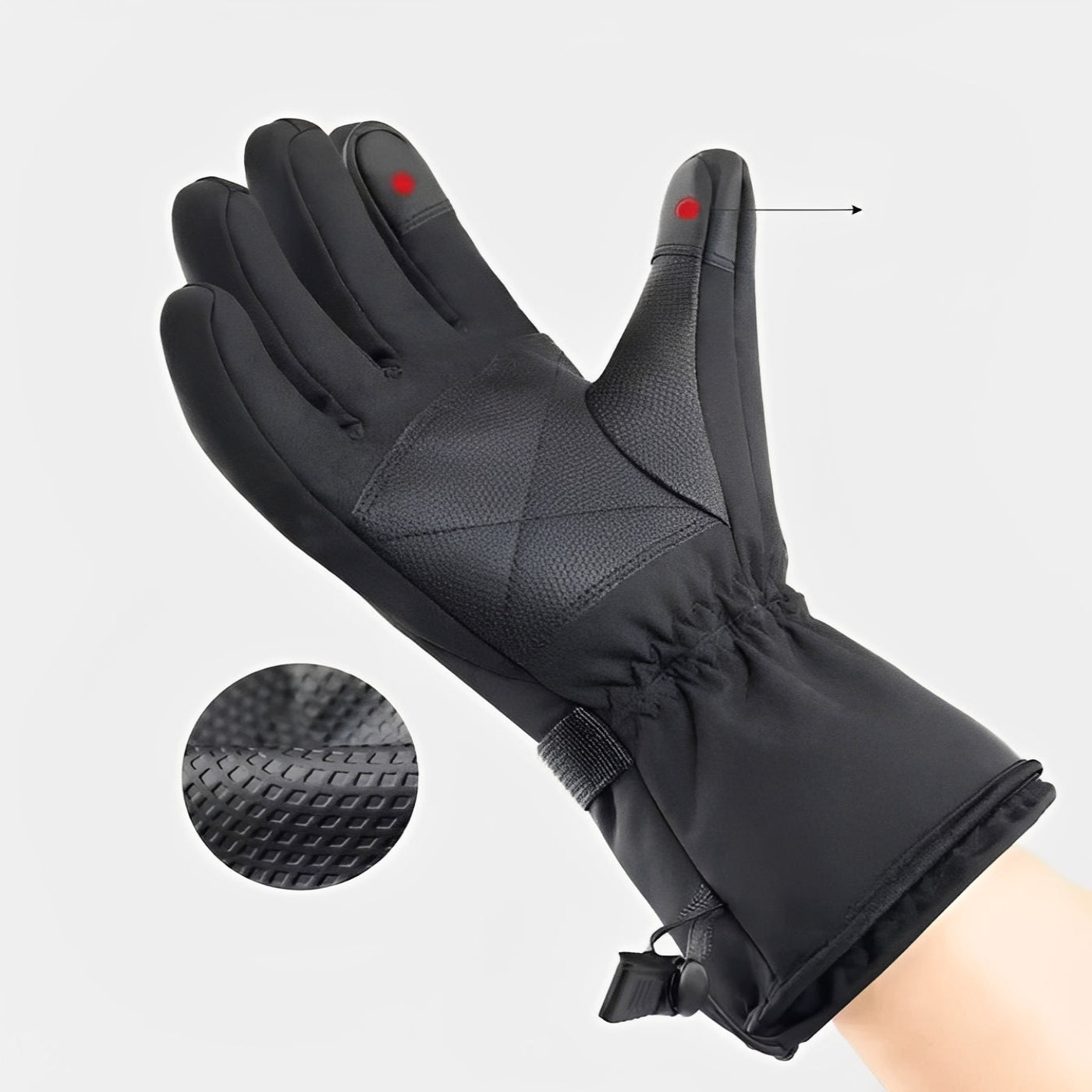 Elektrisch beheizbare Motorradhandschuhe für kalte Tage
