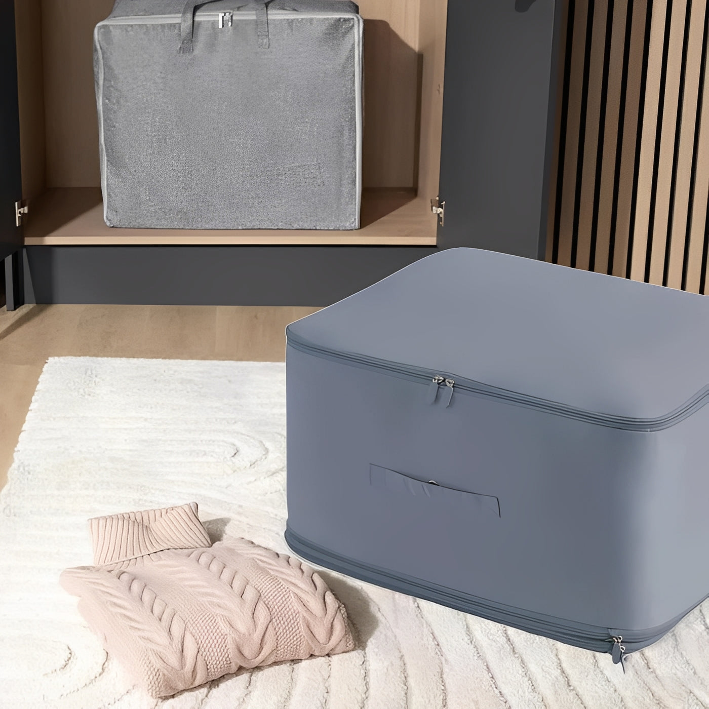 Platzsparende Organizer-Tasche für Reisen und Umzüge