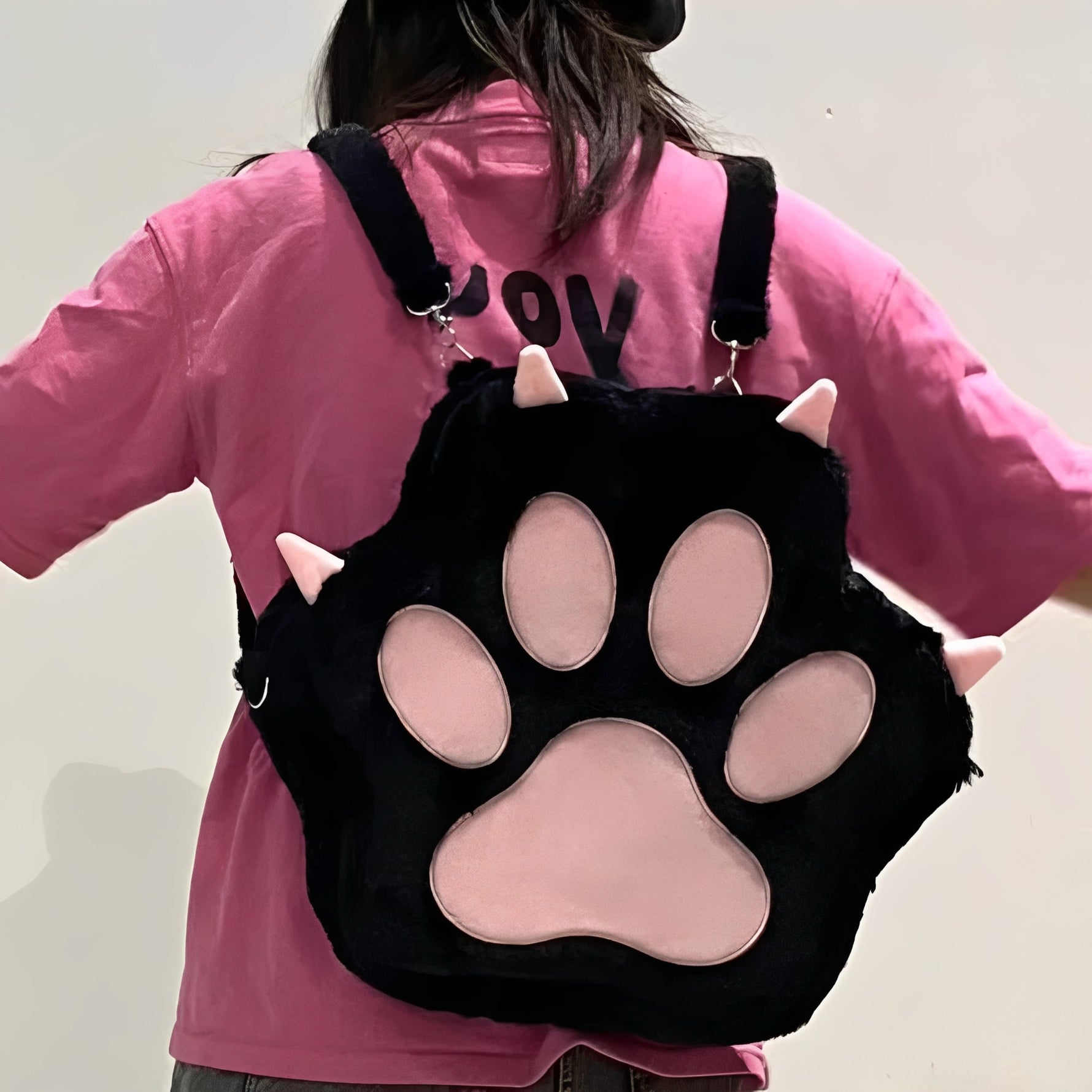 Verspielter Rucksack mit Katzenpfoten-Design für Damen