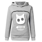 Katzenfreund Hoodie mit Kuscheltasche für Haustiere