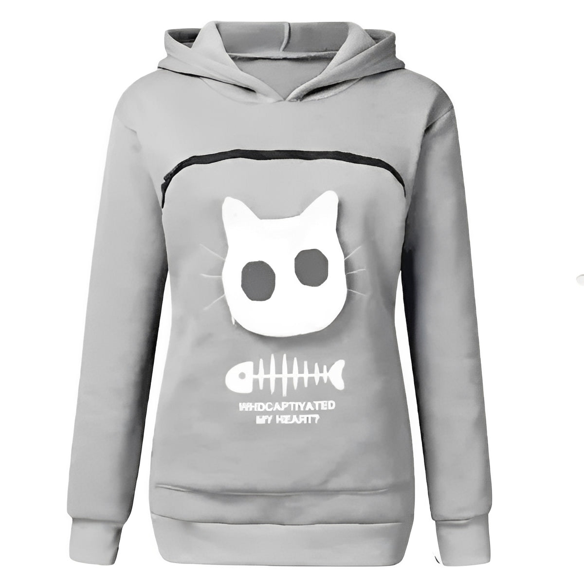 Katzenfreund Hoodie mit Kuscheltasche für Haustiere