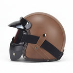 Stylischer Motorradhelm mit Abnehmbarer Gesichtsmaske