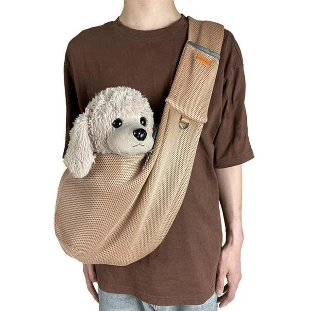 Bequemer Hundetransport Sling mit Polsterung und Sicherheitsclip