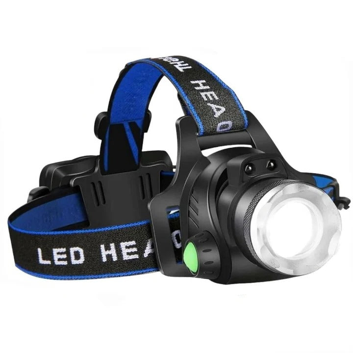 Wiederaufladbare LED Stirnlampe für freihändiges Licht